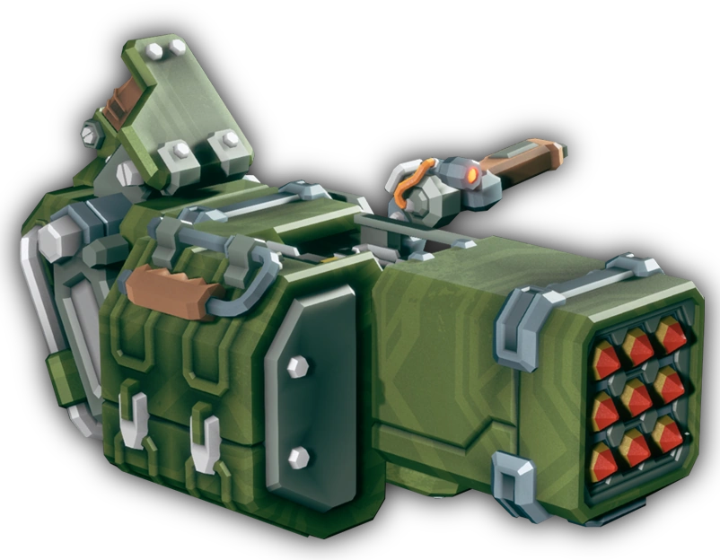 This is an image of the Hurricane Guided Rocket System, a weapon for the Gunner.