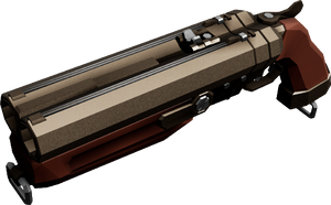 This is an image of the Jury-Rigged Boomstick, a weapon for the Scout.